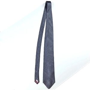 100% Silk Silver & Black Suit Tie Formal Accessory Men's Workwear